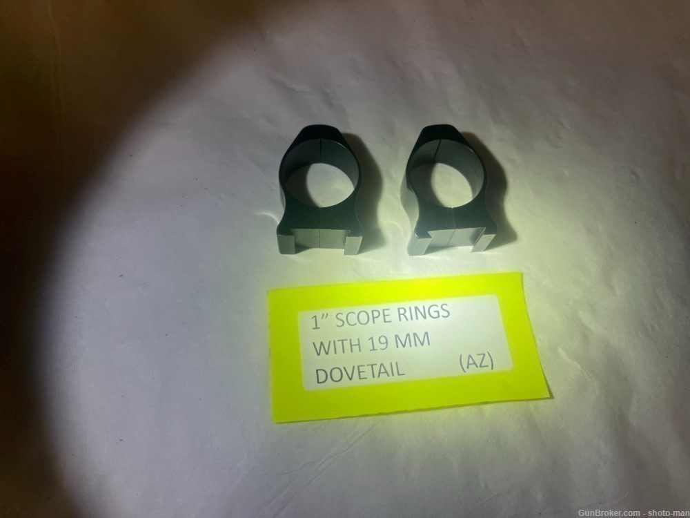 1" Medium Scope Rings For 19mm Dovetail-img-2
