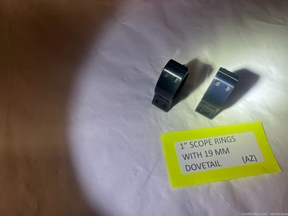 1" Medium Scope Rings For 19mm Dovetail-img-1