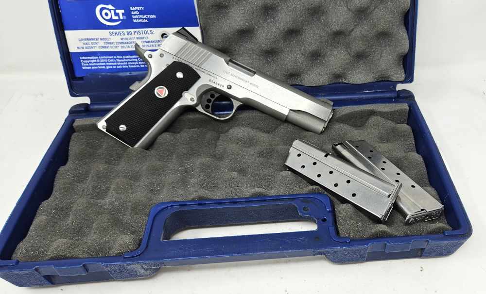 Colt Delta Elite Government 10mm Stainless 5" Series 80 — Case & 2 Mags-img-13