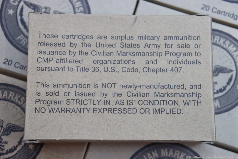 CMP 30-06 SPRG FMJ BALL Ammunition 240RD Ammo Lot Talon Mfg GARAND SA-img-2