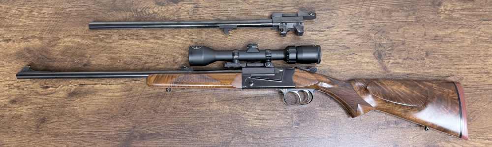 Thompson Center TCR Aristocrat – .35 Whelen & .22 Hornet Barrels – Used-img-0
