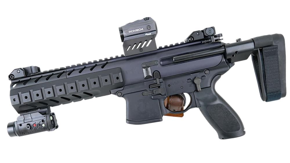 SIG SAUER MPX PISTOL GREAT CONDITION 8" 9MM W/ SIG ROMEO4 RED DOT, CASE-img-0
