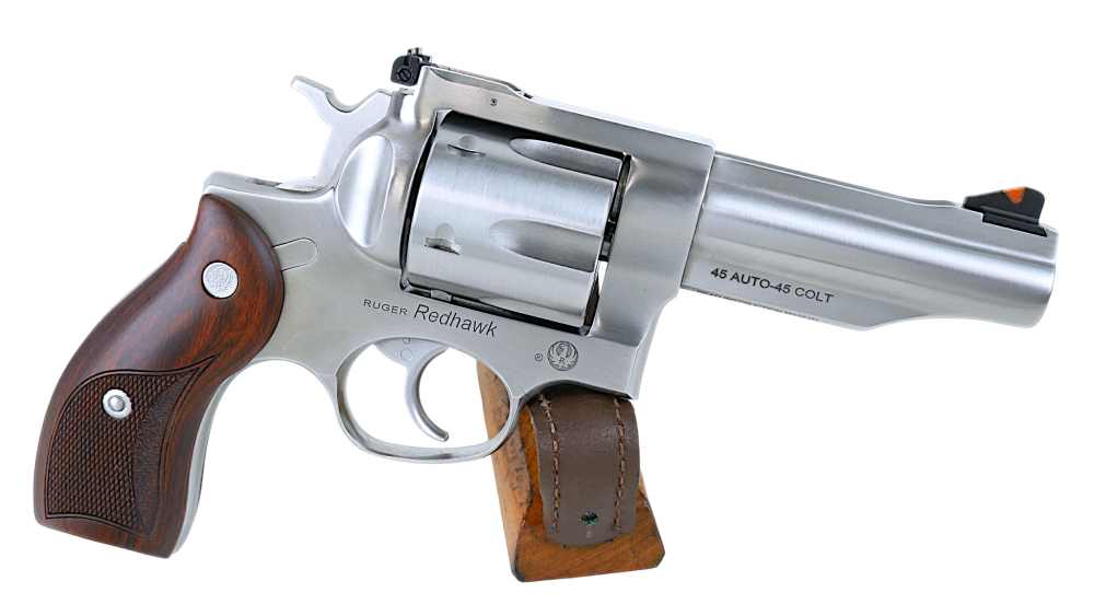 RUGER REDHAWK EXCELLENT CONDITION 4.2" .45 ACP / .45 LONG COLT W/ CASE-img-0