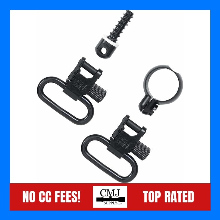 Super Sling Swivel 1-inch Loop for 22 Mag Tube Band & 1-Wood Set Uncle Mike-img-0