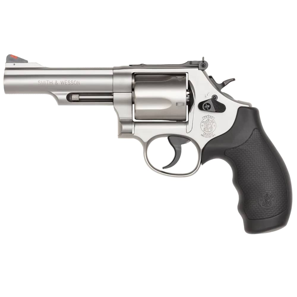 SMITH & WESSON 69 L-frame Revolver 44 Mag Exposed Hammer Red Ramp Sight 4"-img-1