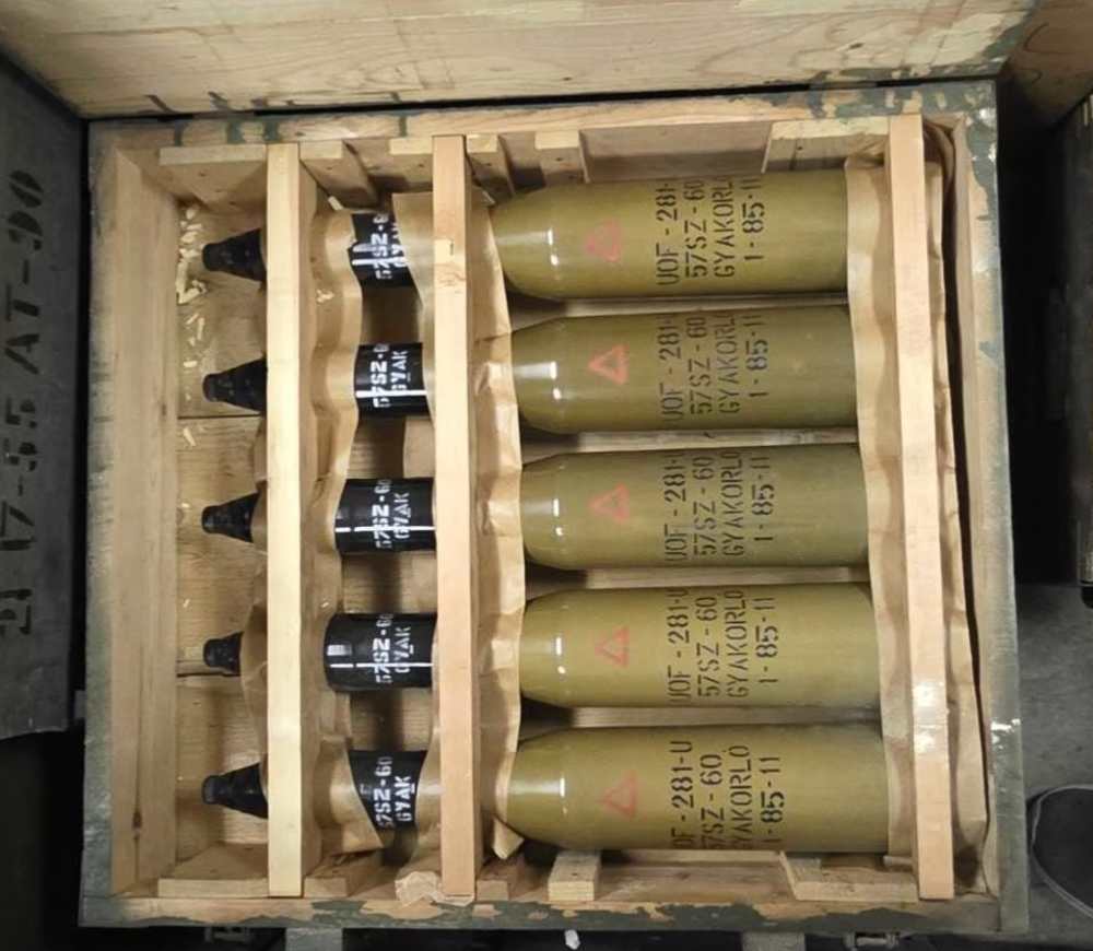 57mm Russian Anti-Aircraft Cannon Round Inert-img-2