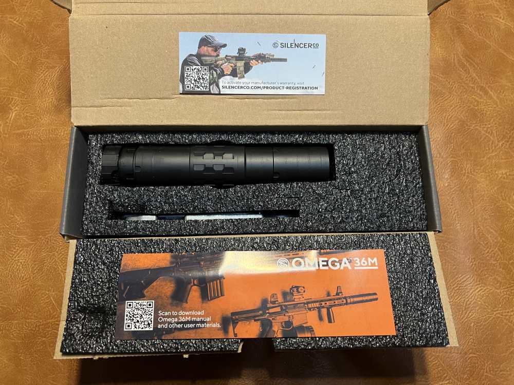 SilencerCo Omega 36M Modular High Pressure Big Bore .36 (9mm) Suppressor-img-0