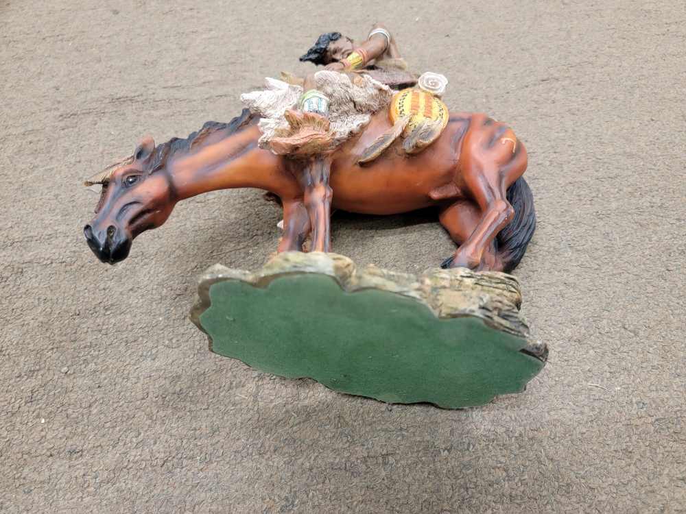 Remington Fraser Native American "End Of the Trail" Art Figure-img-5