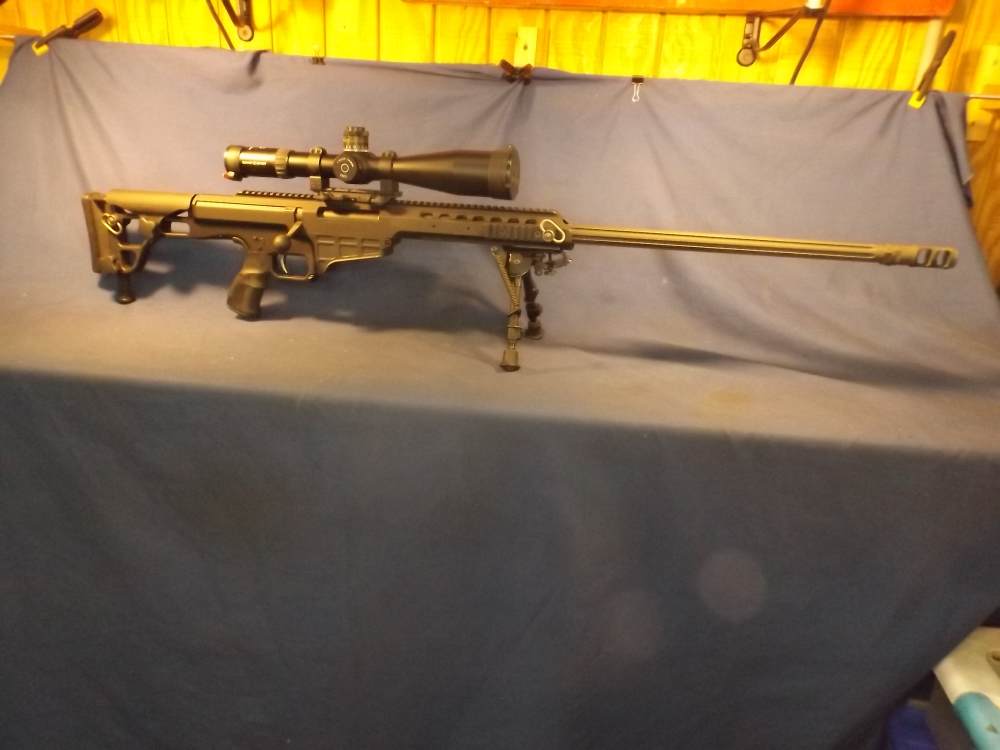 Barrett 98B, 338 Lupa Rifle w/Schmidt & Bender PM II 5-25X56 IR Scope-img-2