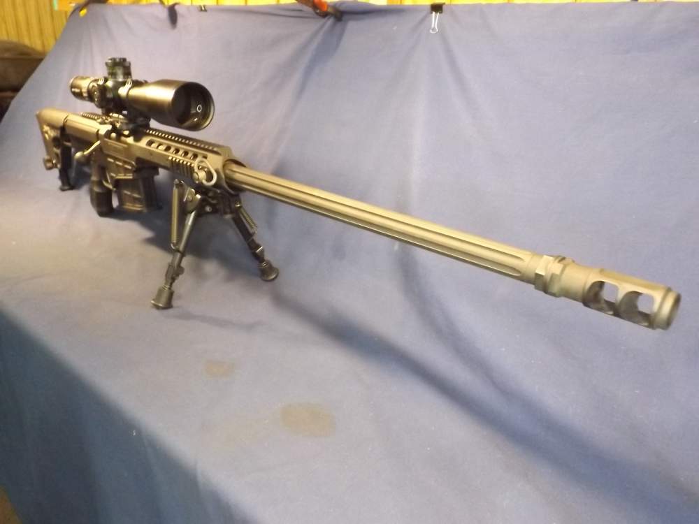 Barrett 98B, 338 Lupa Rifle w/Schmidt & Bender PM II 5-25X56 IR Scope-img-3
