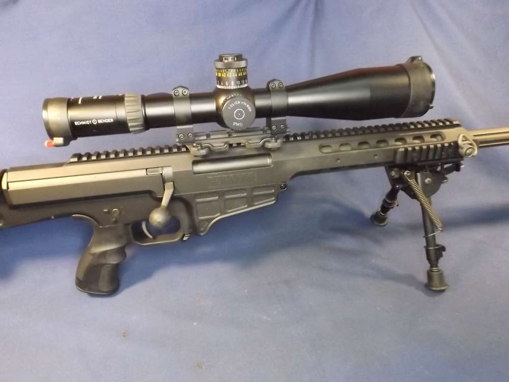 Barrett 98B, 338 Lupa Rifle w/Schmidt & Bender PM II 5-25X56 IR Scope-img-4
