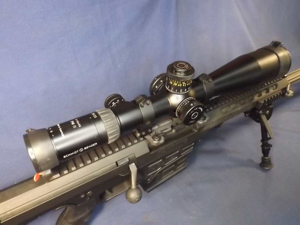 Barrett 98B, 338 Lupa Rifle w/Schmidt & Bender PM II 5-25X56 IR Scope-img-7