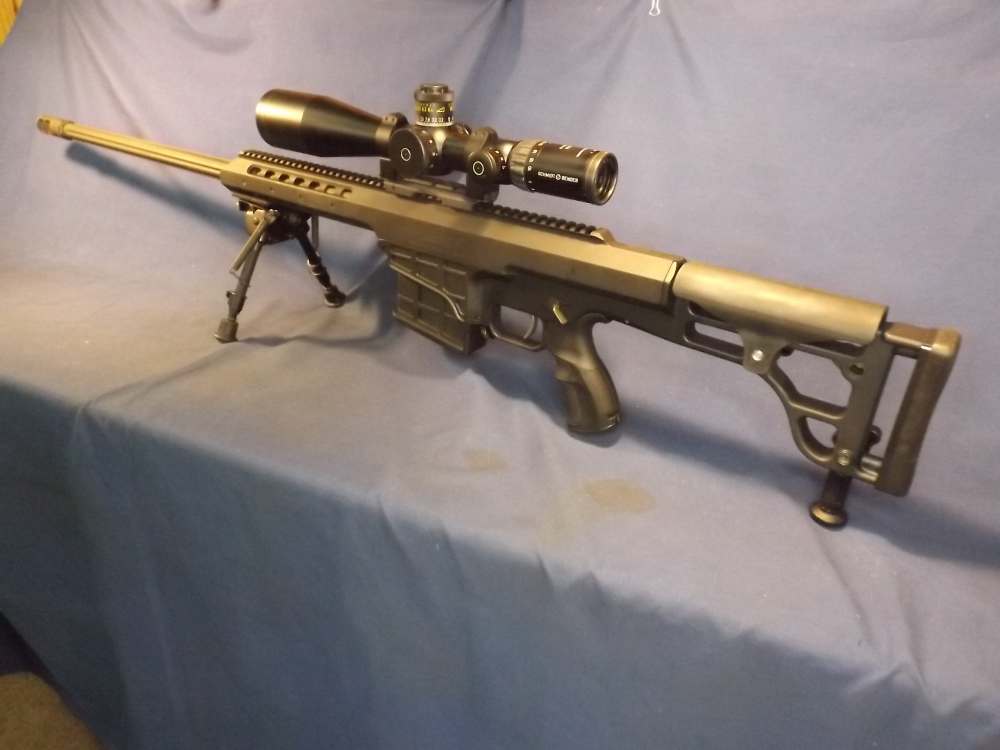Barrett 98B, 338 Lupa Rifle w/Schmidt & Bender PM II 5-25X56 IR Scope-img-1