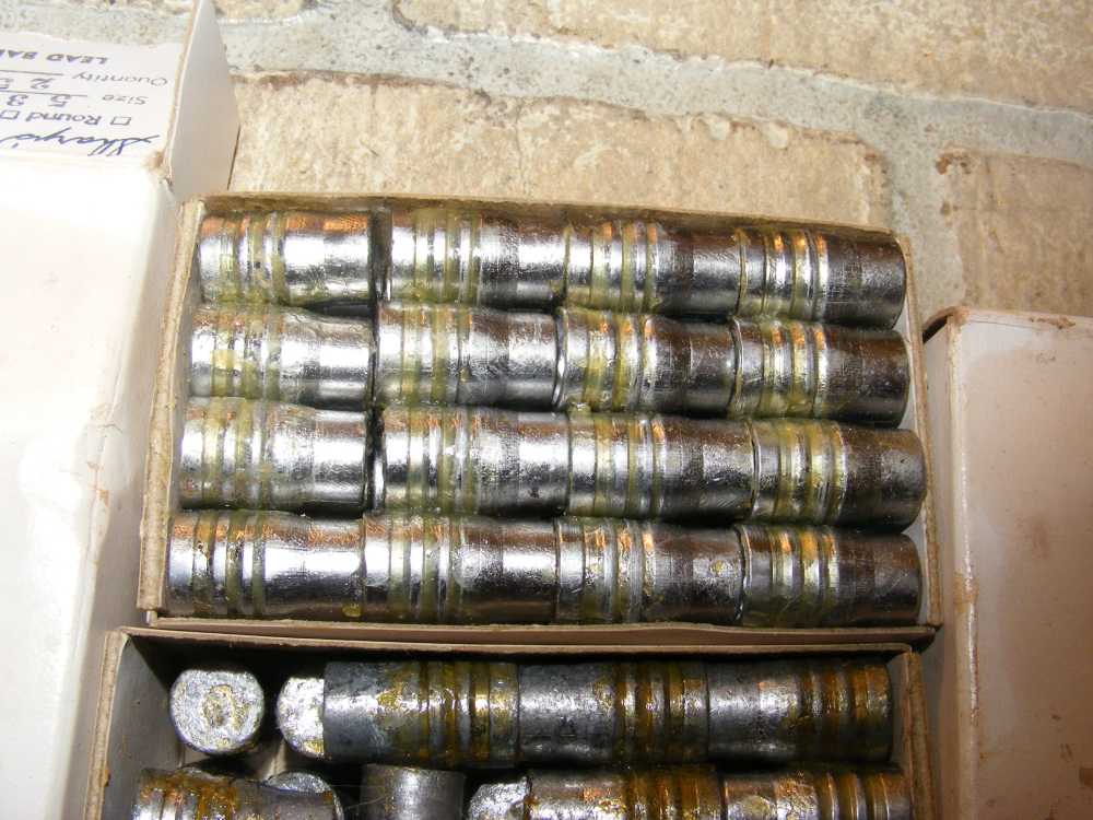 80 .533 Cast Lead Bullets Hollow Base Mini Ball for Black Powder Rifle-img-3