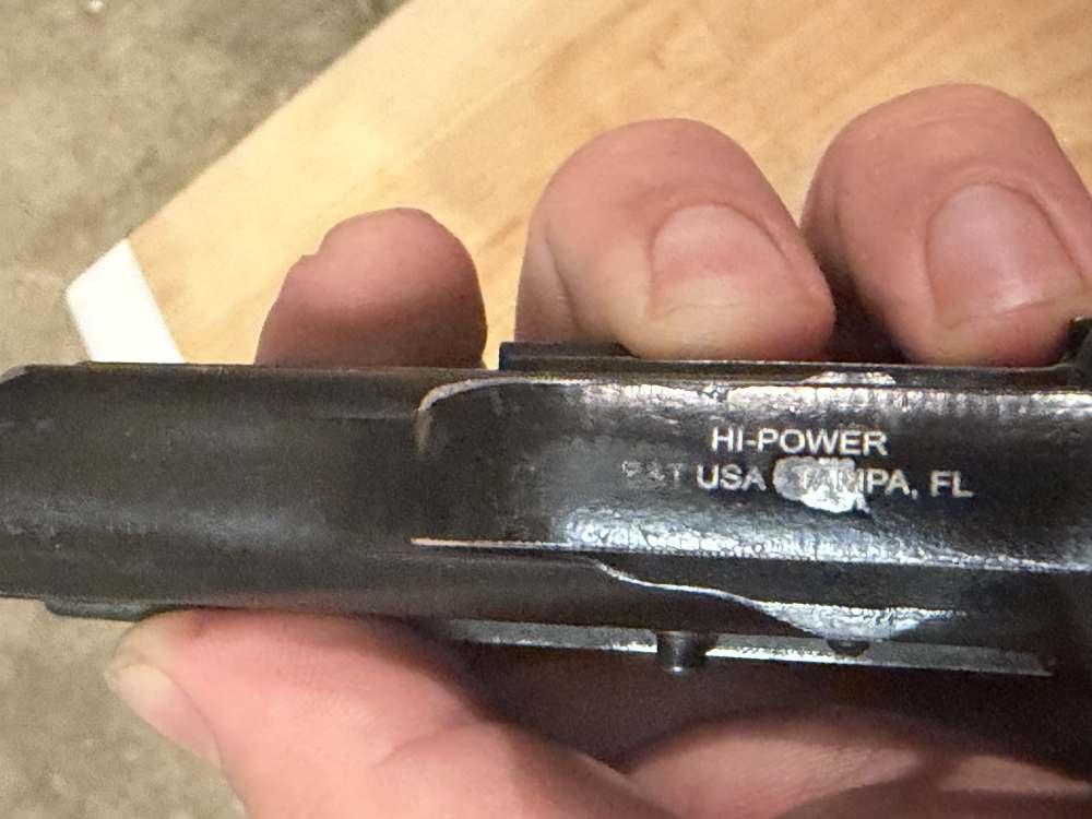 FN Browning Hi Power C&R, aluminum frame, 2 mags, holster, box.-img-9