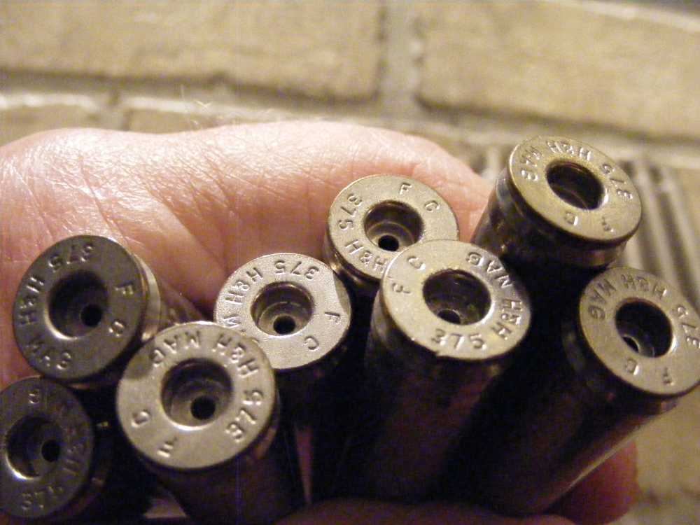 16 .375 H&H Magnum Cases for Rifle Reloader Nickel Plated-img-4