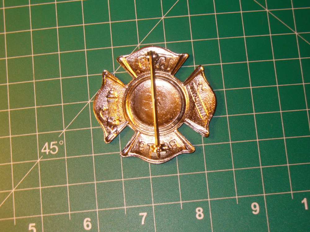 Vintage Baltimore City Maryland Fire Department Silver Badge-img-1