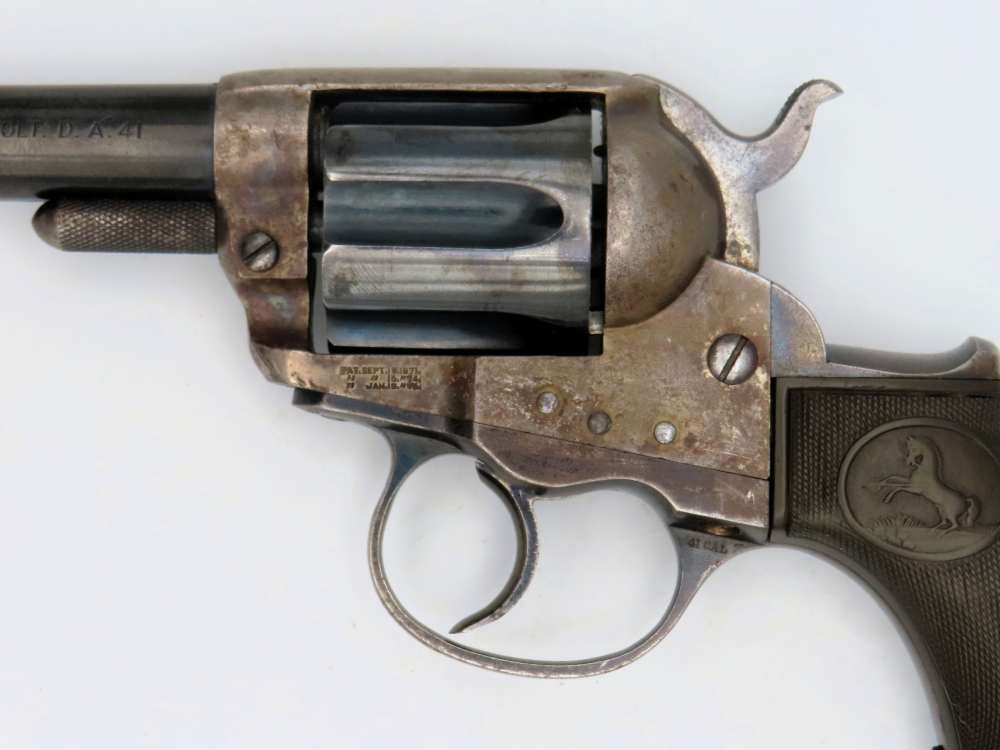 Excellent Antique Colt 1877 Thunderer Sherriff's Model .41 Revolver 1889-img-19