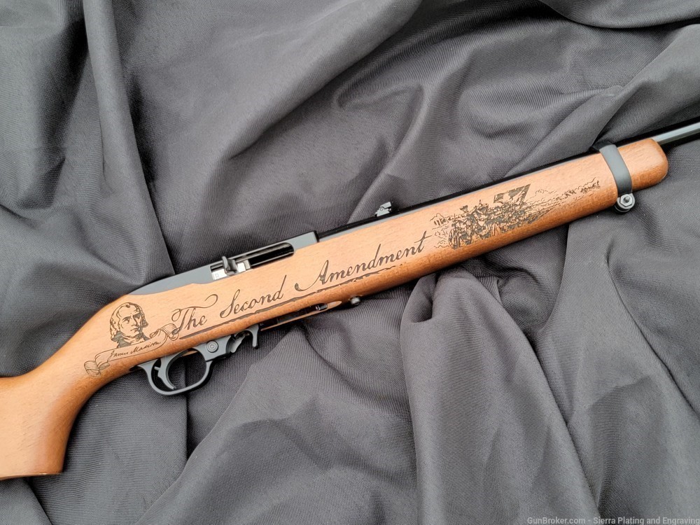 Ruger Sale This Week! Engraved 2nd Amendment Ruger 10/22 -img-3