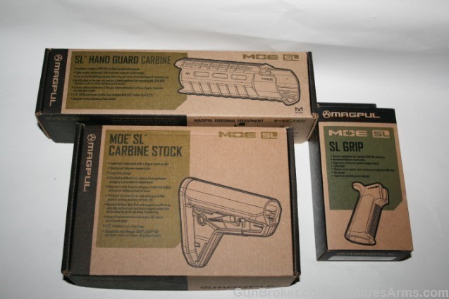 Magpul MOE Grip Stock Handguard Kit AR-15 SAND-img-0