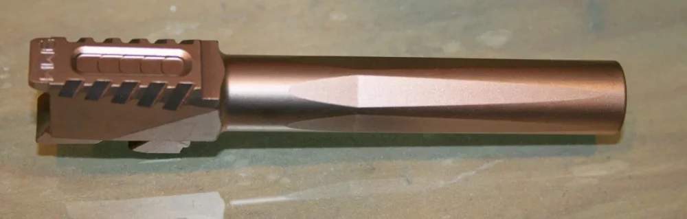 MATCH FLUTED SERRATED COPPER BARREL FOR GLOCK 17 G17 9mm Gen 1-4 NEW-img-0