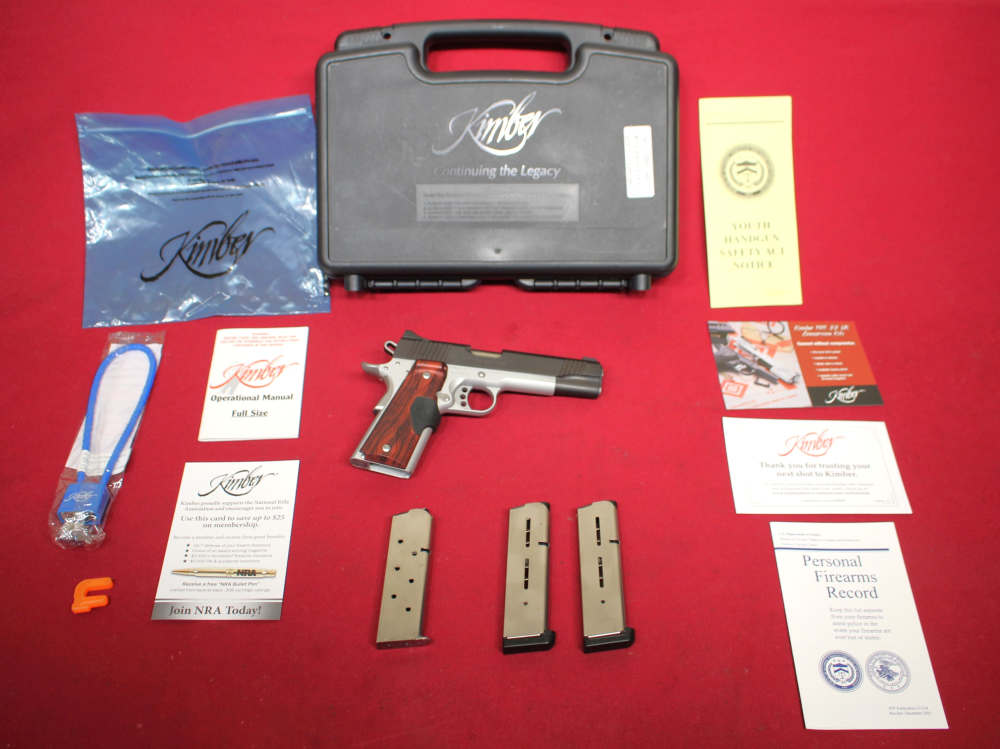 Kimber Custom Crimson Carry II .45acp 1911 Government w/3x Mags, Case - '14-img-0