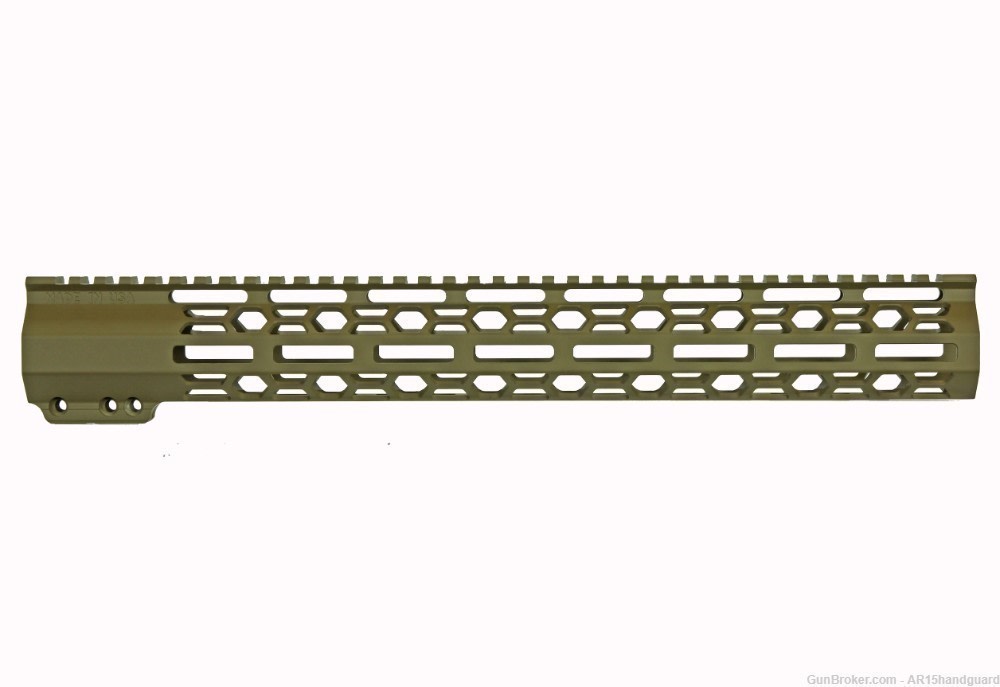 AR15 Stripped upper |17" MLOK Handguard | Cerakote FDE Combo (MADE IN USA) -img-2