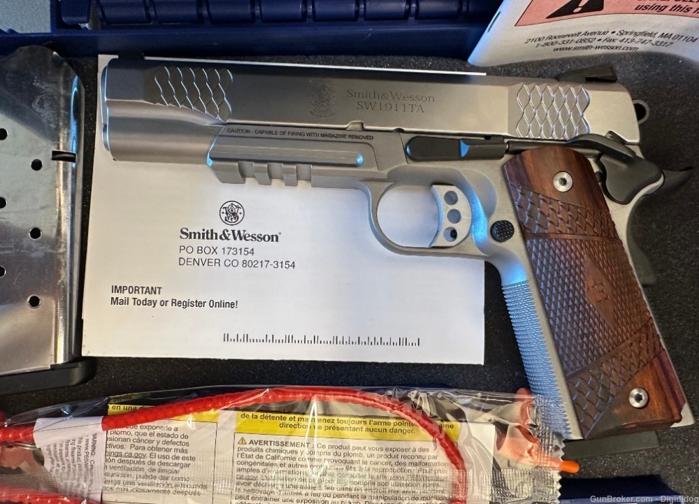 SMITH & WESSON SW1911TA E SERIES .45ACP 2 MAGS 8RDS TACTICAL ACCESSORY RAIL-img-6
