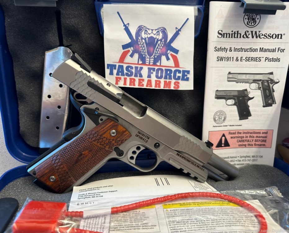 SMITH & WESSON SW1911TA E SERIES .45ACP 2 MAGS 8RDS TACTICAL ACCESSORY RAIL-img-3
