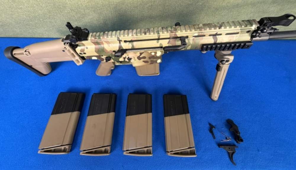 FNH SCAR 17S 7.62x51MM NATO 16" 1/12 Barrel Rifle Camo FDE Bipod Sling Mags-img-2