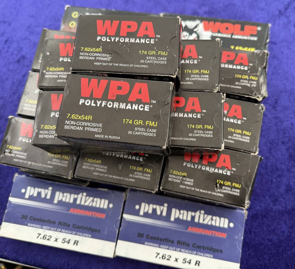 560 Round Lot Mixed 7.62x54R Non-Corrosive Ammo Wolf WPA PRVI 54 R Mosin-img-7