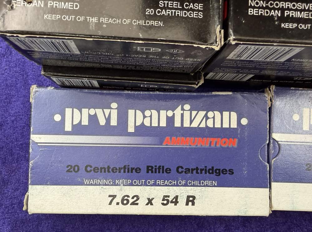 560 Round Lot Mixed 7.62x54R Non-Corrosive Ammo Wolf WPA PRVI 54 R Mosin-img-2