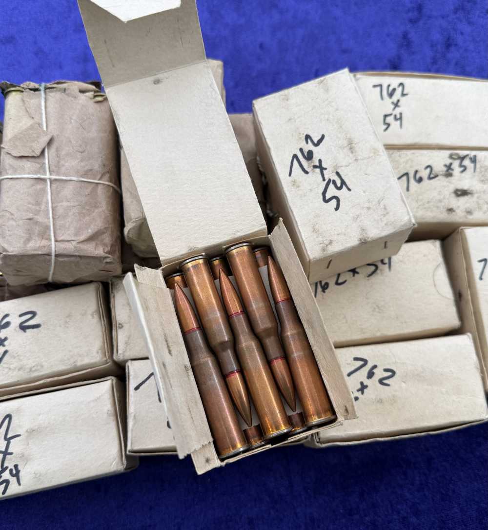 320 Round Lot 7.62x54R Rifle Ammo Mosin Nagant 16 Packages Of 20 NOS-img-1