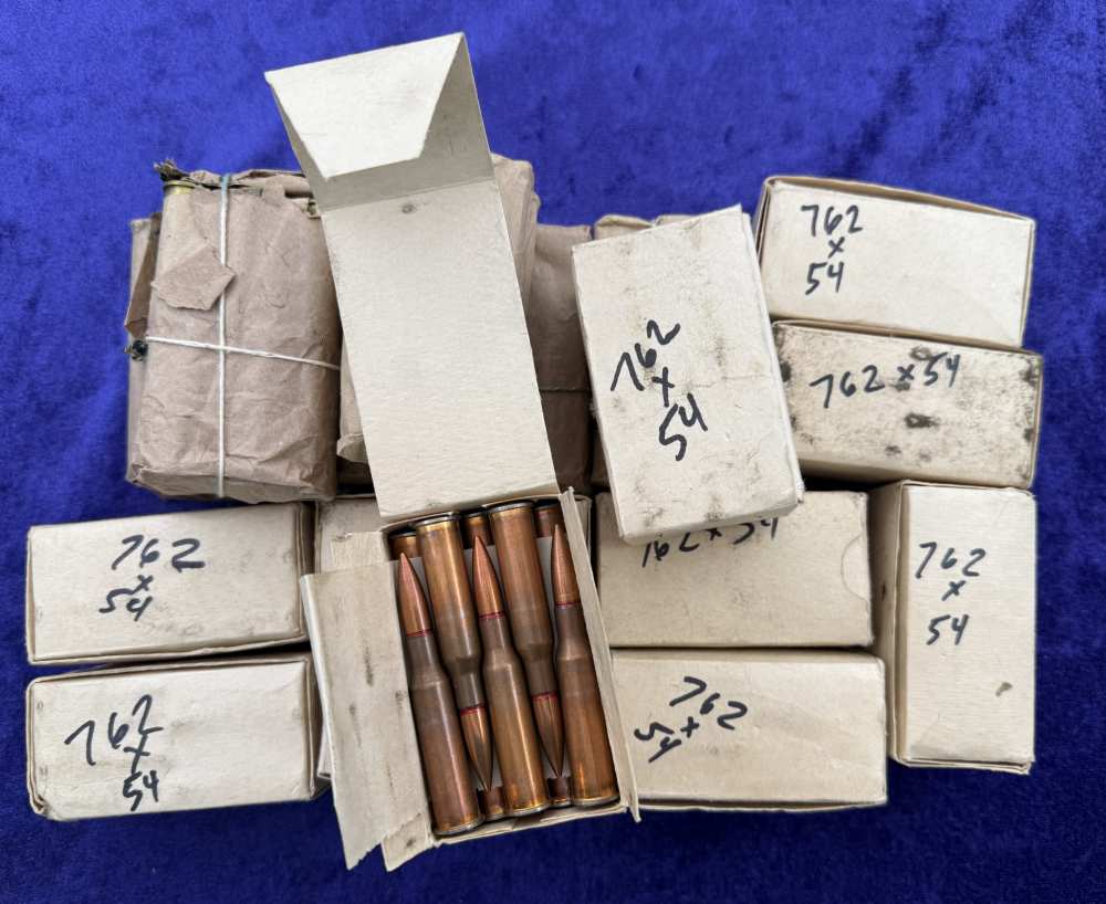 320 Round Lot 7.62x54R Rifle Ammo Mosin Nagant 16 Packages Of 20 NOS-img-0