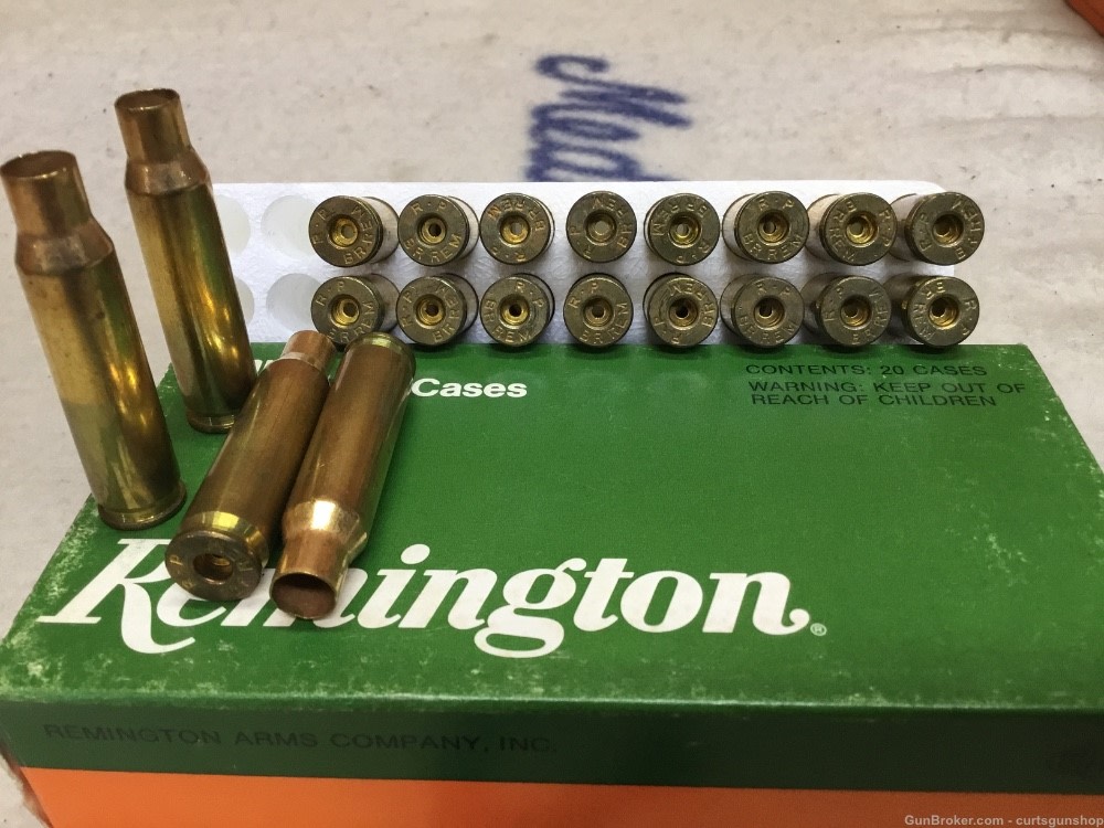 Remington,  Rem. BR, New Old Stock 20 count brass-img-0