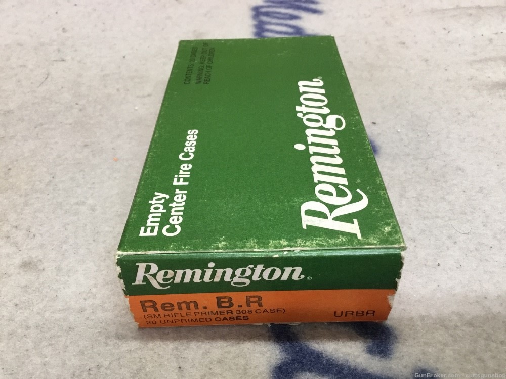 Remington,  Rem. BR, New Old Stock 20 count brass-img-1