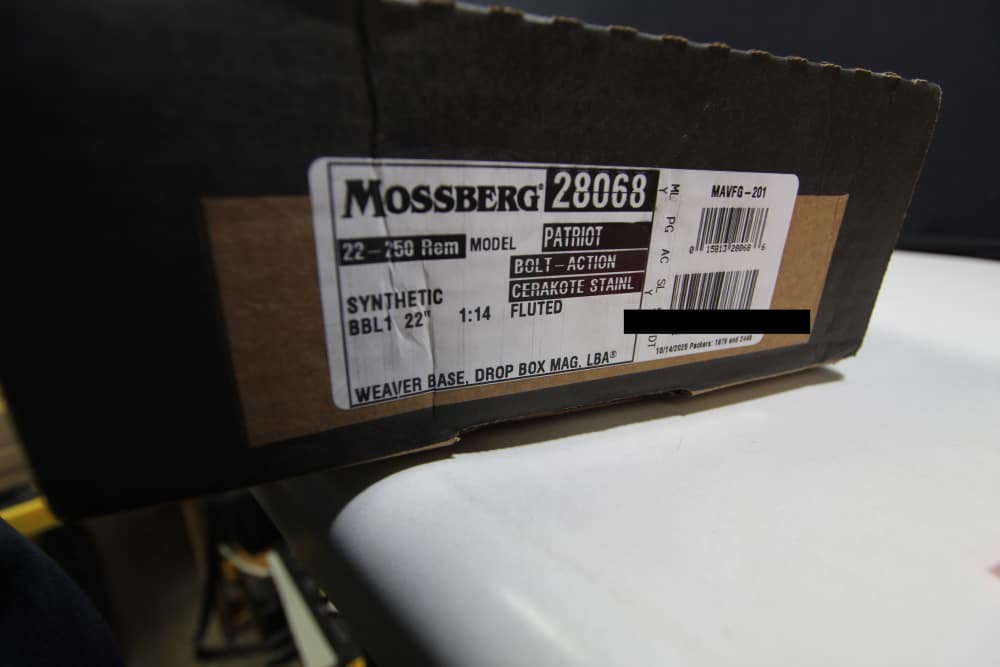 NIB MOSSBERG PATRIOT 22-250 BOLT ACTION RIFLE 22" 5+1 SS FLUTED 28068-img-2