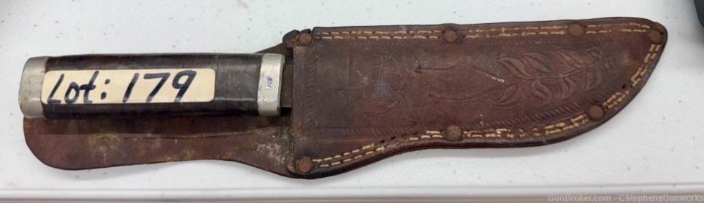 Germany WW2 Field Knife w/Leather Sheath-img-0
