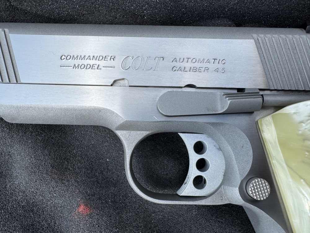 COLT 1911 COMBAT COMMANDER 45ACP SS 4.25" BARREL 80 SERIES ORIGINAL BOX-img-11