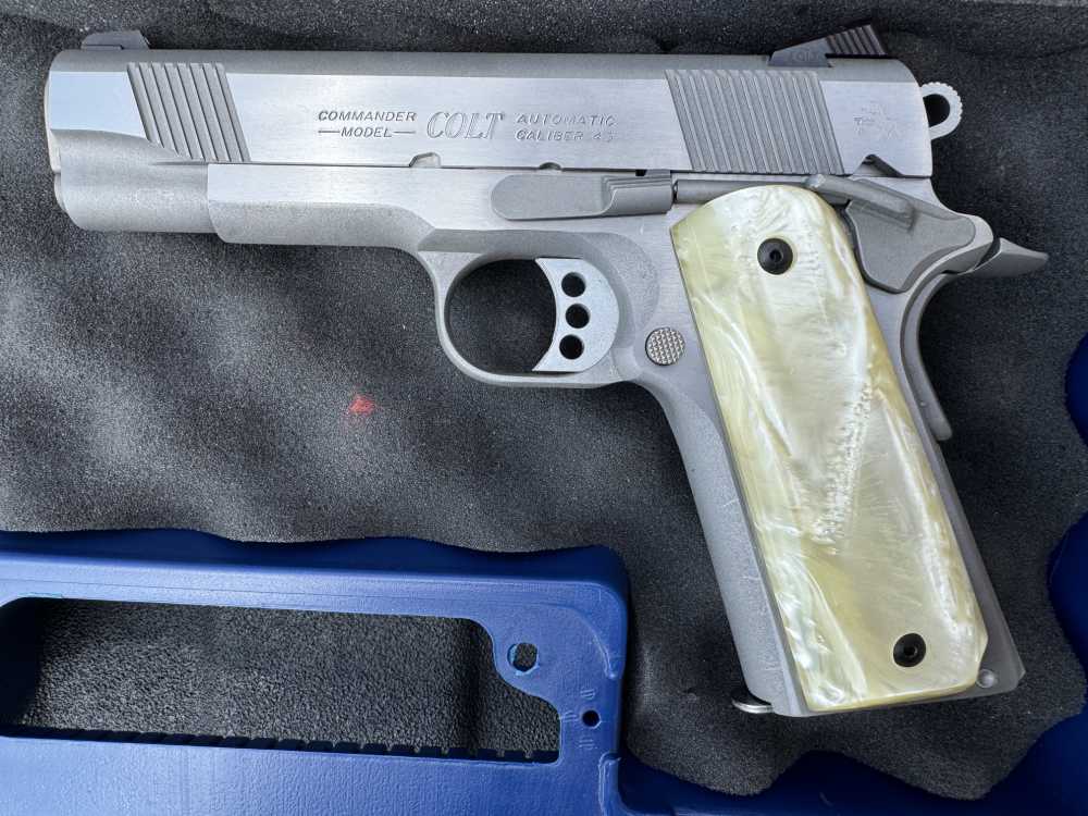 COLT 1911 COMBAT COMMANDER 45ACP SS 4.25" BARREL 80 SERIES ORIGINAL BOX-img-10