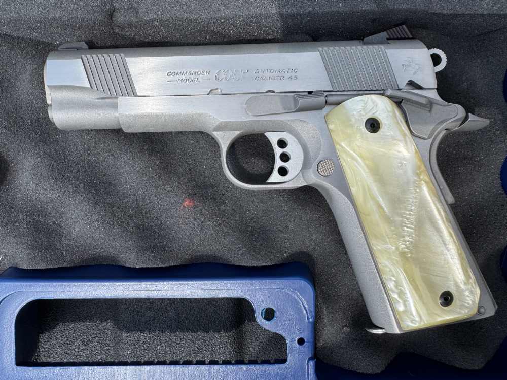 COLT 1911 COMBAT COMMANDER 45ACP SS 4.25" BARREL 80 SERIES ORIGINAL BOX-img-8