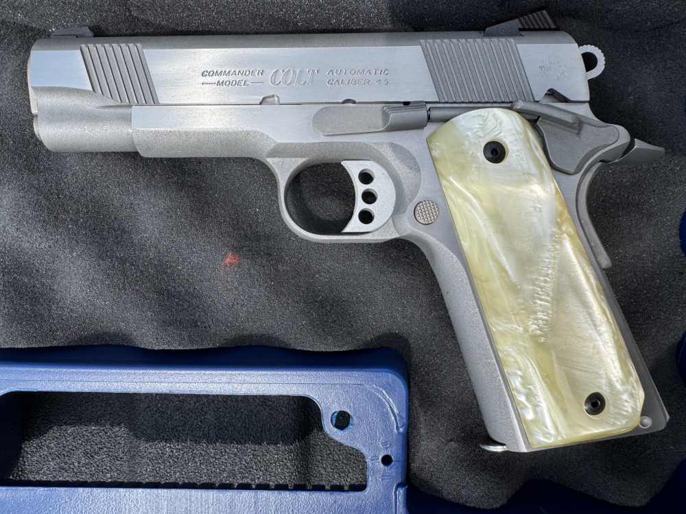 COLT 1911 COMBAT COMMANDER 45ACP SS 4.25" BARREL 80 SERIES ORIGINAL BOX-img-9