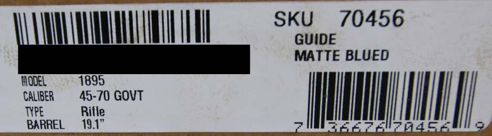 NIB MARLIN GUIDE GUN LEVER ACTION RIFLE, 45-70 GOV, 19" BRL, 6 RND 70456-img-4