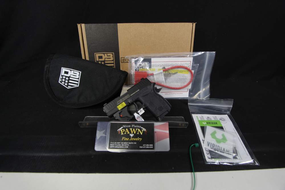 NIB DIAMONDBACK DB380 380 ACP SEMI PISTOL 2.8" W/ VIRIDIAN LASER DB0101E002-img-1