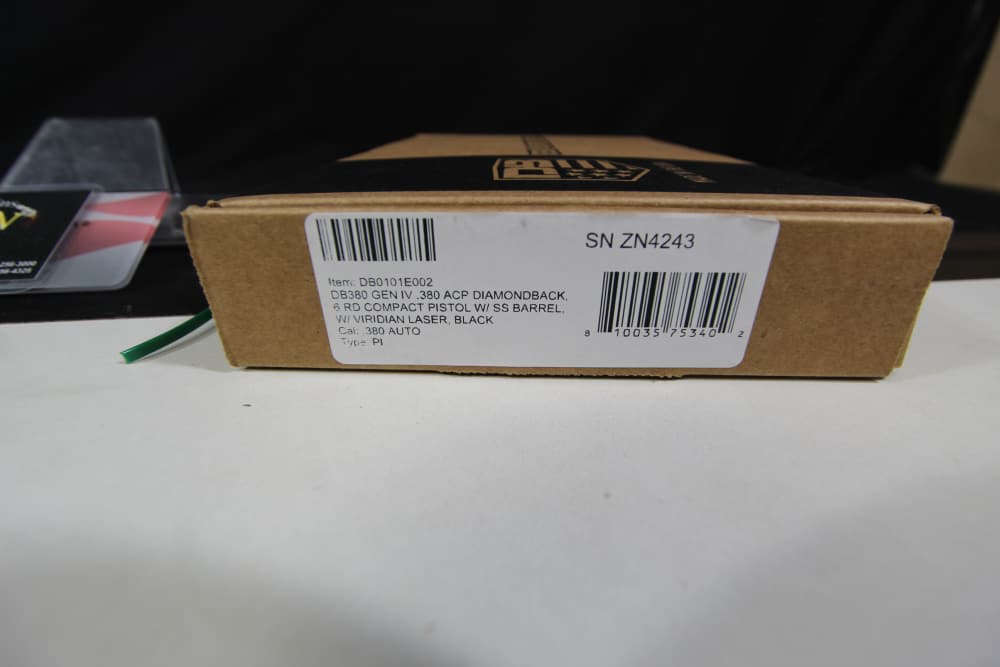 NIB DIAMONDBACK DB380 380 ACP SEMI PISTOL 2.8" W/ VIRIDIAN LASER DB0101E002-img-2