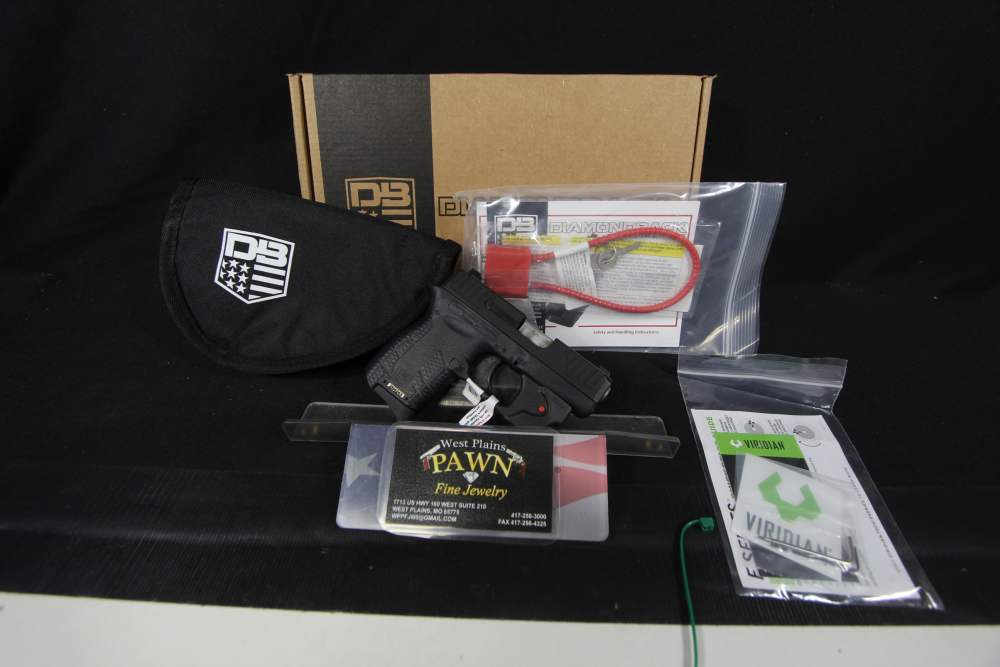 NIB DIAMONDBACK DB380 380 ACP SEMI PISTOL 2.8" W/ VIRIDIAN LASER DB0101E002-img-0