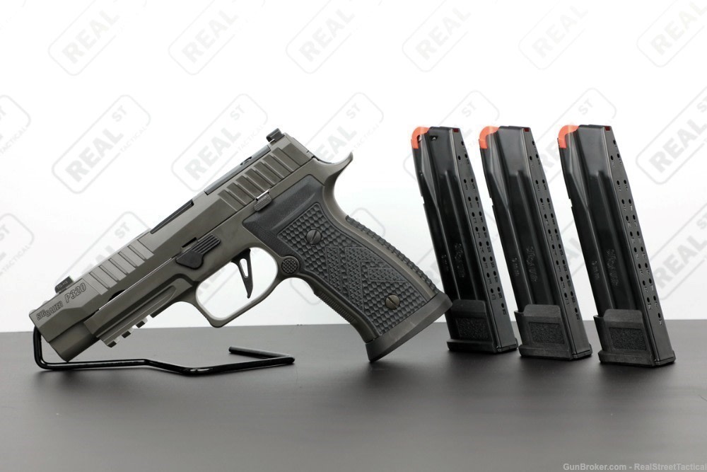 Sig Sauer P320 AXG Legion Full Size X-Series 9mm + Three 21round Mags-img-1