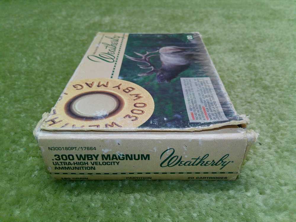 Weatherby Ultra-High Velocity 300 Wby Mag 180gr SP Partition 20 Factory-img-1