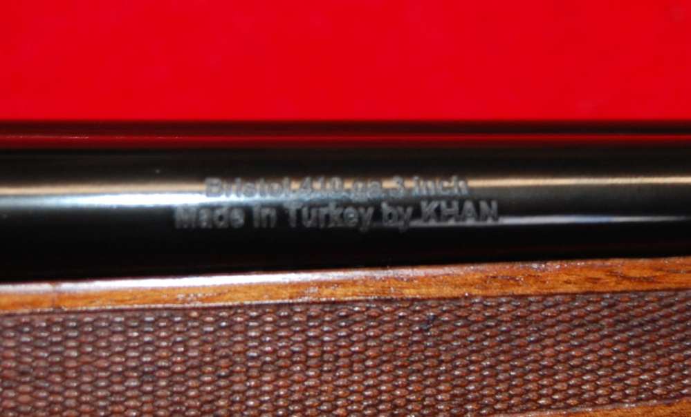 Tristar Arms Bristol Silver Scalloped Boxlock SxS Shotgun in 410 Box 28" -img-5