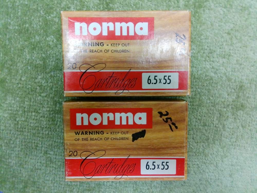 Norma 6.5X55 Swedish 158gr SPRN 40 Total Factory Rounds-img-1
